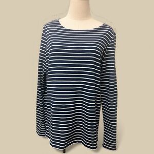 **NWOT*** Joules  Navy and White Striped Top
